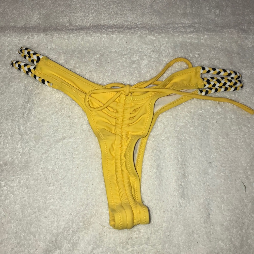 Yellow bikini bottoms